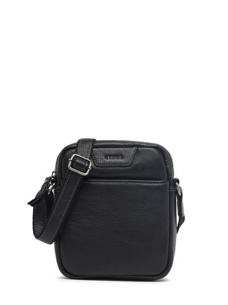 Sac Bandoulière M Foulonné Cuir Etrier Noir foulonne EFOU729M